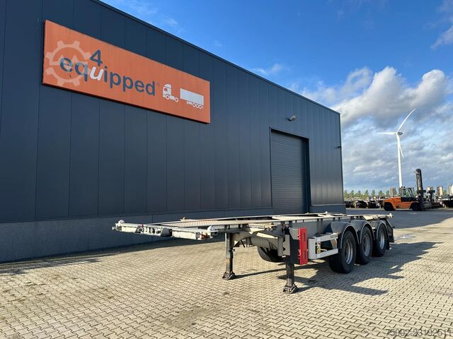 Van Hool 3-axle semi-trailer 20ft/30ft ADR chassis / galvanized / BPW drum brakes / ADR / Dutch chas Van Hool 3-ASSIGE OPLEGGER 20FT/30FT ADR CHASSIS / galva...
