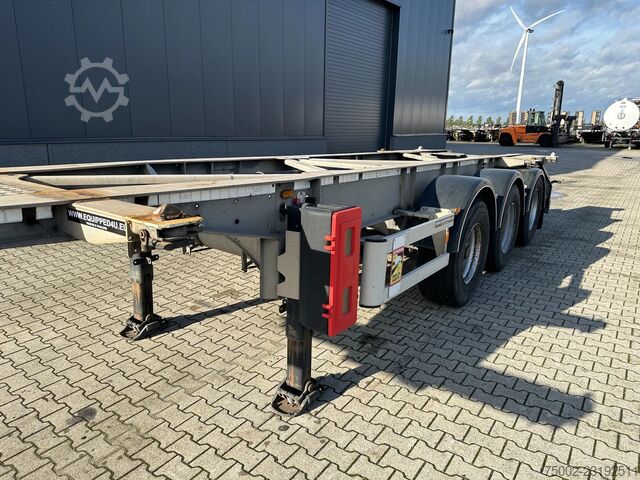 Van Hool 3-axle semi-trailer 20ft/30ft ADR chassis / galvanized / BPW drum brakes / ADR / Dutch chas Van Hool 3-ASSIGE OPLEGGER 20FT/30FT ADR CHASSIS / galva...