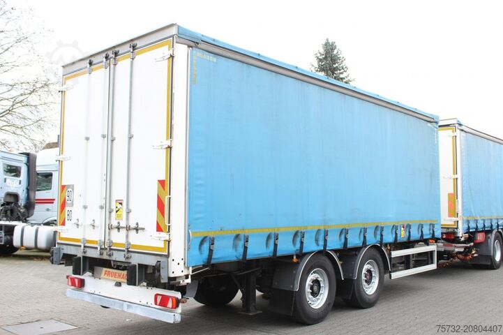 Anhänger mit Pritsche & Plane Fruehauf Fruehauf 2-Achser SAF Edscha Alu Bordwände