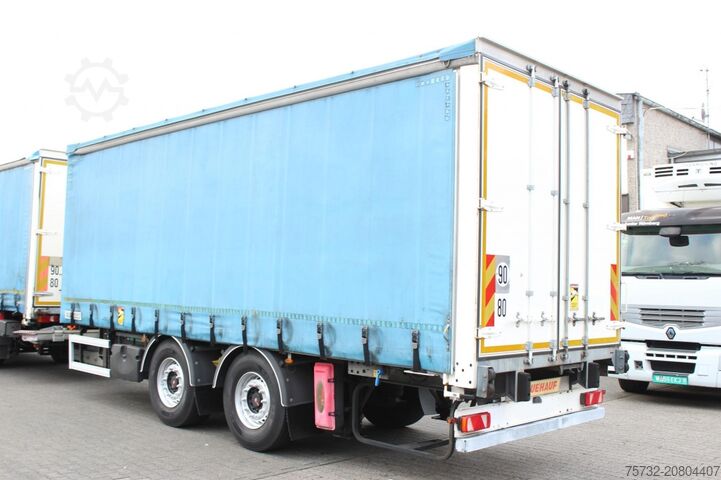 Anhänger mit Pritsche & Plane Fruehauf Fruehauf 2-Achser SAF Edscha Alu Bordwände