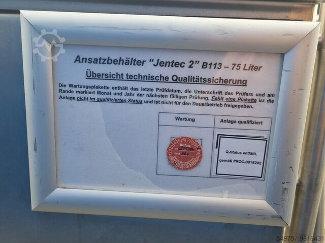 Stainless steel tank with agitator Jentec GmbH 