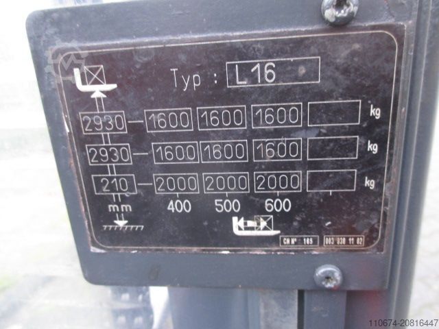 Hochhubwagen Linde L16