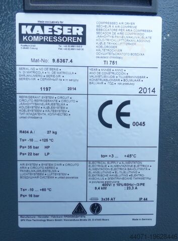 Compressed air refrigeration dryer TI751 Kaeser TI751