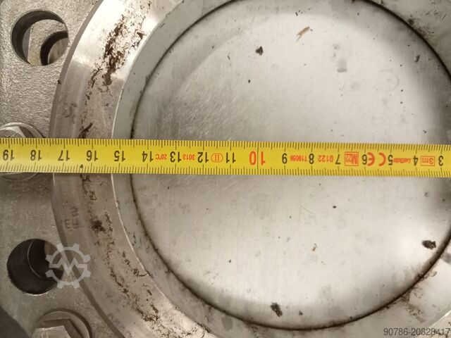 2x RVS Absperrventil, Schieber, Dosierschieber, Messerschieber  