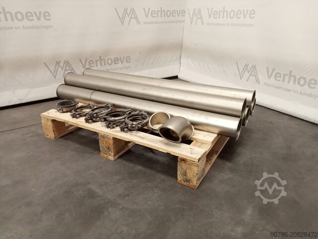 Edelstahl-Jakobrohr rund 80 mm, diverse