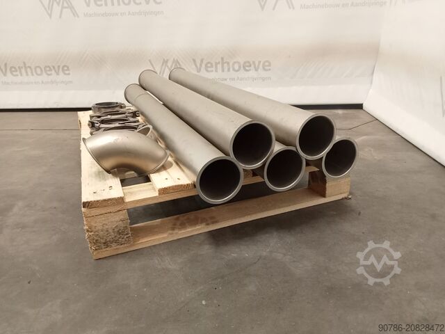 Edelstahl-Jakobrohr rund 80 mm, diverse