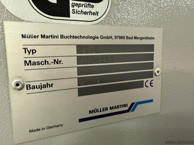 Saddle stitcher MÜLLER MARTINI Ventura 3215