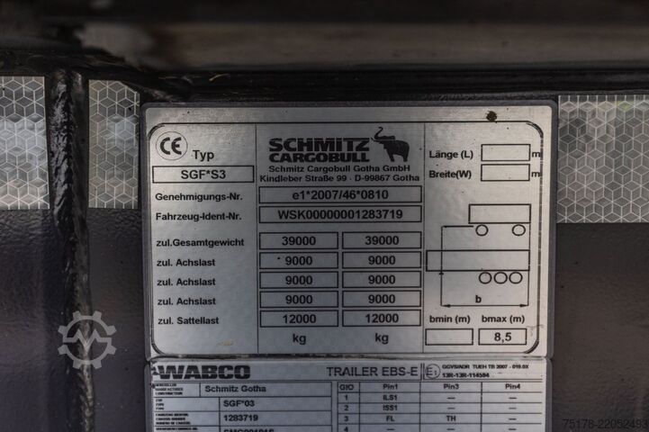 Tipper SCHMITZ SGF-S3-GEISOLEERD