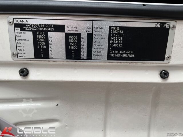 Kühlkoffer-LKW SCANIA G 410 LB4x2MLB*Frigo*LBW-Bär*Standklima*Retarder