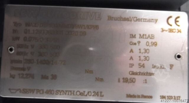 Conveyor belt Grenzebach mit Frequenzumrichter