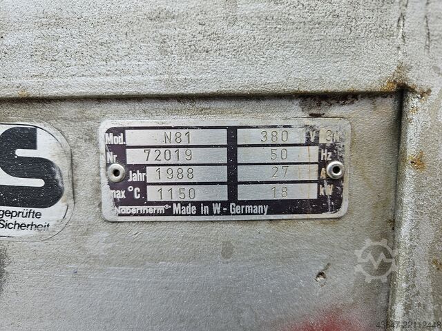 Oven for surfaces,Chamber Furnace 1150c Nabertherm N 81