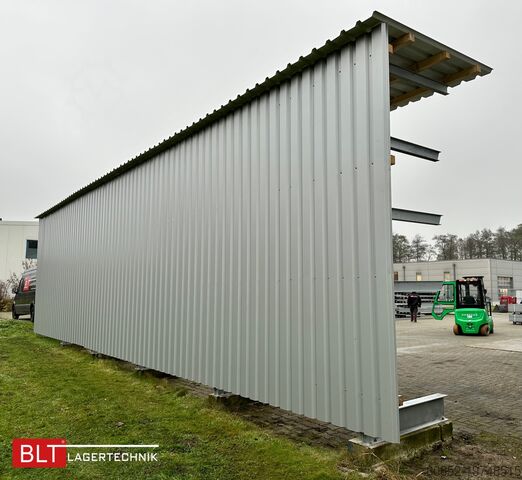 Cantilever rack Kragarmregal mit Dach & Rückwand H:400cm Fuß + 3 Ebenen