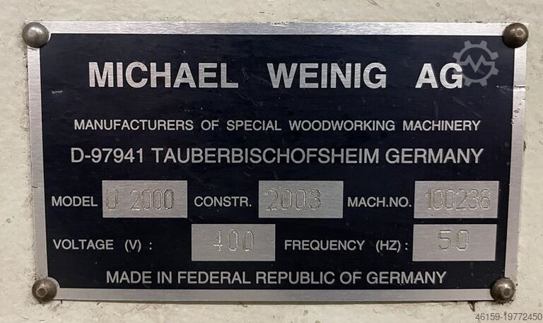 Gießmaschine WEINIG UNIMAT / POWERMAT 2000 (15kW side heads)