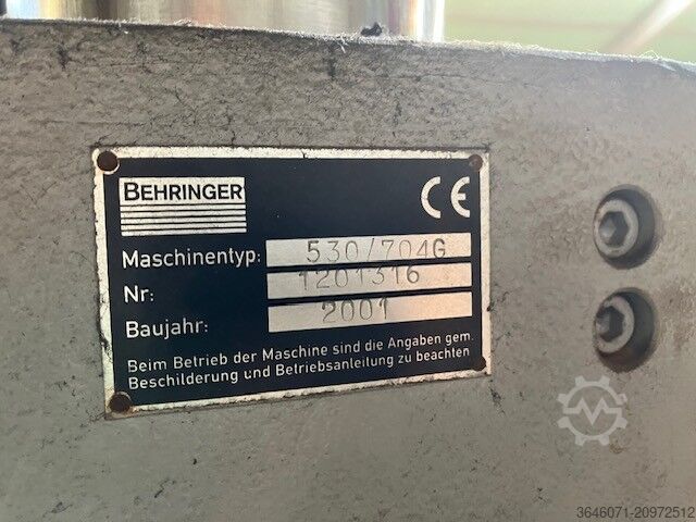 Band saw Behringer 530/704G