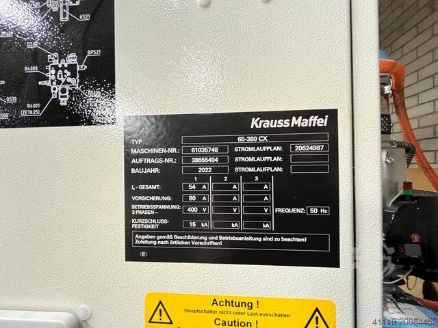 Injection molding machine Krauss-M. KM65-380 CX  