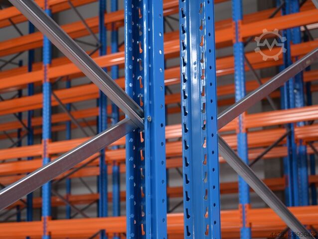 21.6 m pallet rack, 6 m high, 5 levels Stow Pal Rack