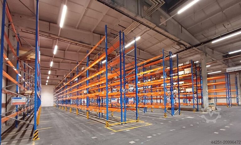 21.6 m pallet rack, 6 m high, 4 levels Stow Pal Rack