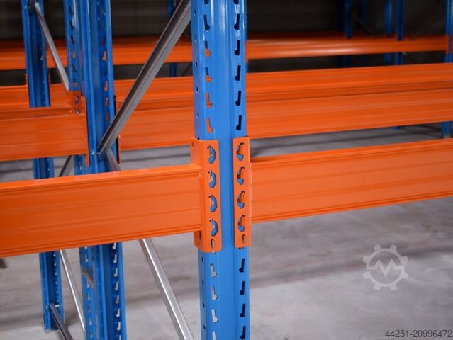 21.6 m pallet rack, 6 m high, 4 levels Stow Pal Rack