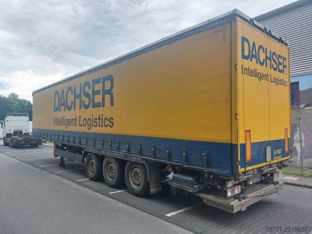 Open semitrailer with tarp KRONE SD Profiliner-Ladebordwand-Edscha