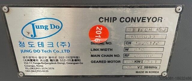 Späneförderer Jung Do HI TECH 450 Jung Do Tech Co. HI TECH 450