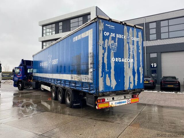 Curtain sided Krone SD 27 / Rongpotten / Disc Brakes / 1x Lift Axle