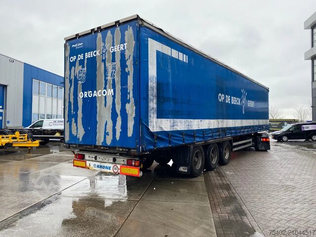 Curtain sided Krone SD 27 / Rongpotten / Disc Brakes / 1x Lift Axle