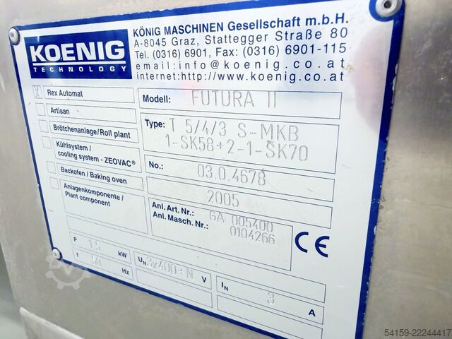Brötchenmaschinen König Combi Line KCL/13