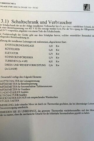Sandstrahlanlage Turbotechnika DELTA 250 GR 7/10