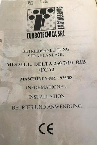 Sandstrahlanlage Turbotechnika DELTA 250 GR 7/10