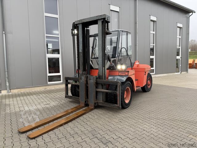 Linde H100 D Forklift 10t Diesel 7623 BStd. 2.2m Forks Linde H100 D