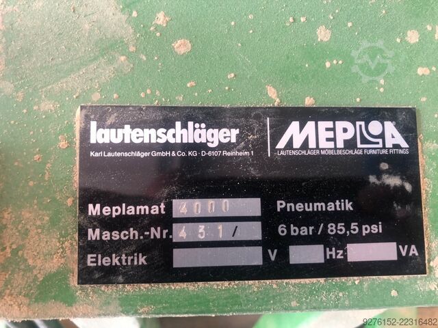 Fitting drill press Lautenschläger Meplamat 4000