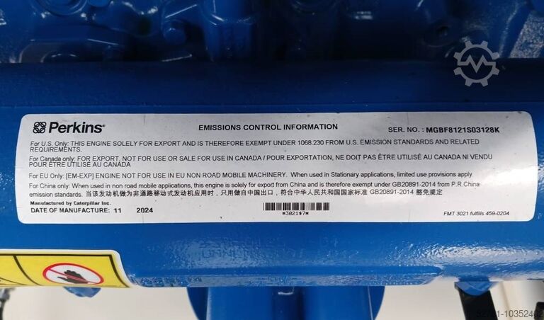 Generator set FG Wilson P500-3 - 500 kVA Genset - DPX-16019