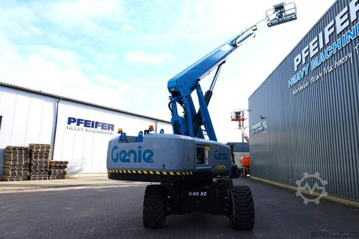 Telescopic boom lift Genie S85XC Valid inspection, *Guarantee! Diesel, 4x4 Dr