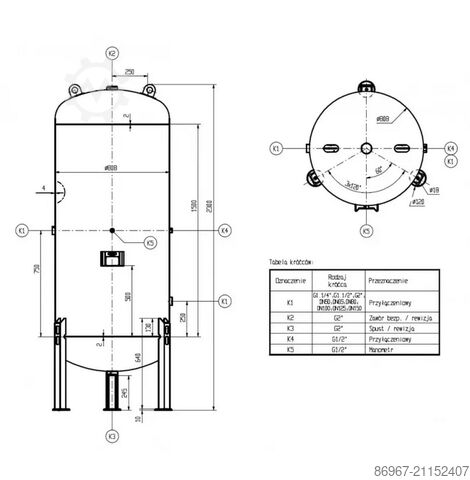 Set Kompressor + Trockner + Vertikaltank CORMAK LUFT 1000VSD + PM + N10S + 1000L PION