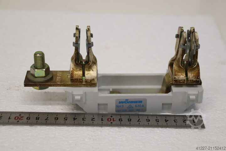 Sicherungsunterteil 3 Stück wöhner NH 3  630 A