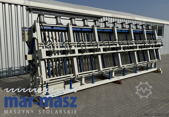 Hydraulic assembly press for gluing COMPOSER BHT 1-6200 12 siłowników