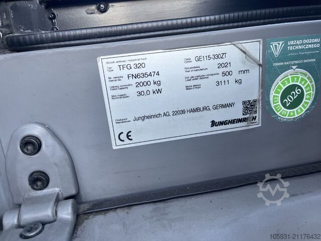 LPG Forklifts Jungheinrich TFG320