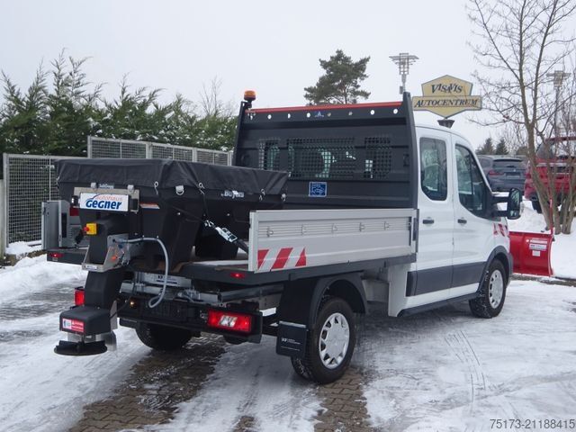 Transporter mit Kipper FORD Transit DoKa 350L2 4x4 Winterdienst Streuer Schi