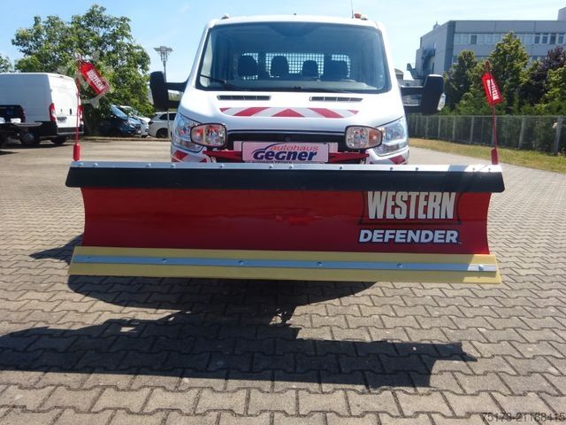 Tipper van FORD Transit DoKa 350L2 4x4 Winterdienst Streuer Schi