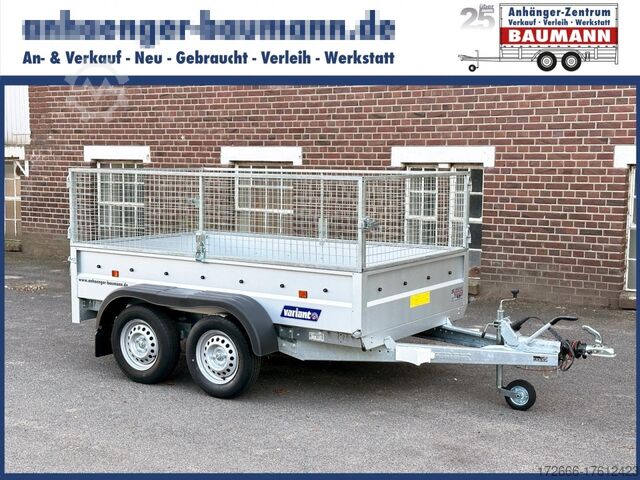 PKW-Anhänger VARIANT 2004 F2 K+GITTERAUF. 255X145X90CM 2000KG