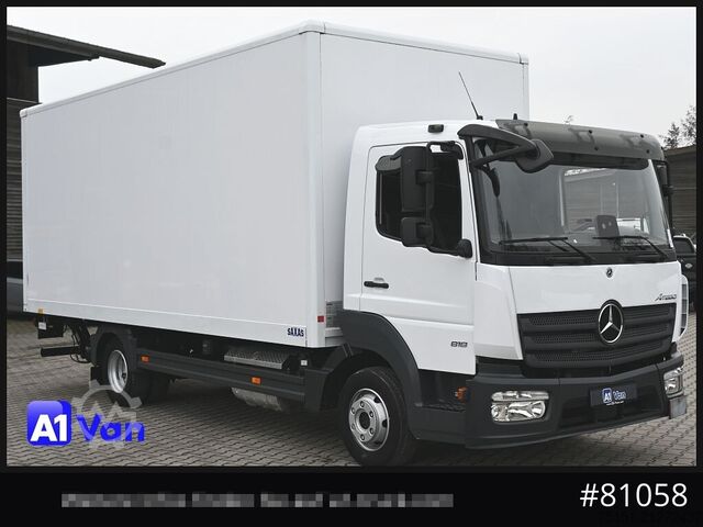 Box van MERCEDES-BENZ Atego 818 Koffer, LBW, Klima, Luftfederung, Automatik