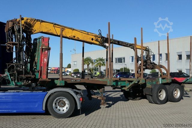 Auflieger Diebolt, Teleskop., Holzladekran, 2-Achser, BPW