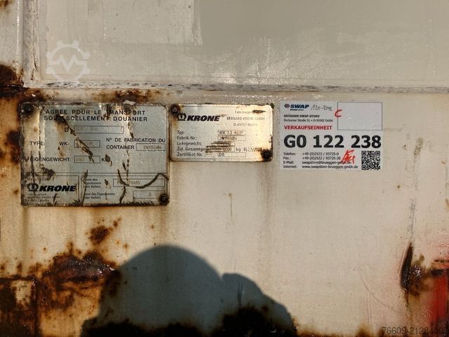Swap body trailer KRONE Wechselbrücke Koffer