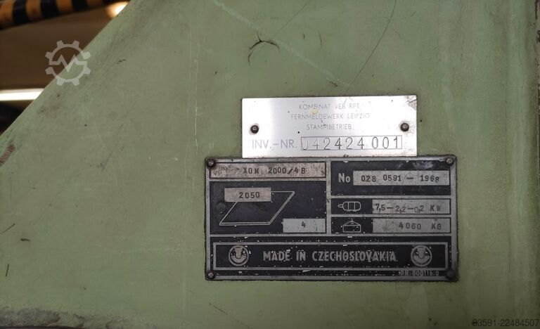 Sheet metal folder TOS 2050 x 4