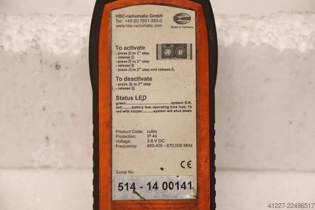 Radio remote control crane operation HBC radiomatic FSE 514