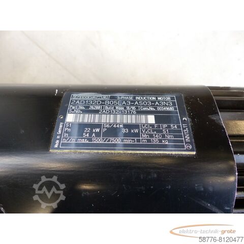 Control unit Indramat 2AD132D-B05LA3-AS03-A3N3 Motor SN:2AD132-13176