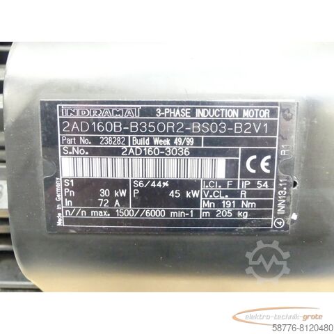Control unit Indramat 2AD160B-B35OR2 - BS03-B2V1 SN:2AD160-3036 - ! -