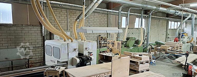 Stabparkett-Herstellungsanlage Schröder VH3/SV/PaKe70/PaKue 5t