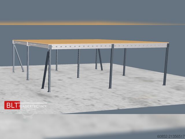 Storage platform 10x10m Lagerbühne , Belastung : 500kg/qm Unterkante: 3m ,ca. 100qm , Systembühne