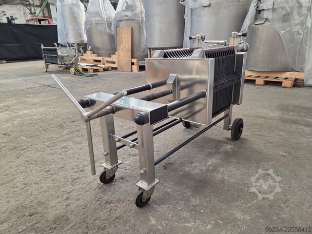400 mm x 400 mm SCHENK 4,3 m² PP-Platten Kammerfilterpresse SCHENK 400 x 400 mm